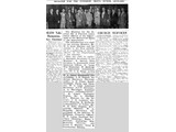 1956 : 19 January in Canberra - Newspaper article showing Minister Fairhall with senior departmental officers at Acton Office (text enlarged for readability).