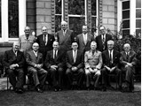 1959 : March in Bendigo (Fortuna) - 17th National Mapping Council Meeting (L-R rear) Lt.Col Lockwood, Arter, Mellor, Cmdr Schofield, Rimington (front) Miles, Rogers, Fyfe, Lambert, Col. L. FitzGerald, Vincent, Davison.