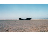 Bathymetric Survey, 9 April-12 May 1987 : At Middleton Reef wreck of the Fuku Maru No7 high and dry.